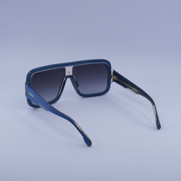 Carrera FLAGLAB 14 0YRQ 9O Sunglasses Blue Beige Shield Frame, Grey Lenses - Picture 10 of 11
